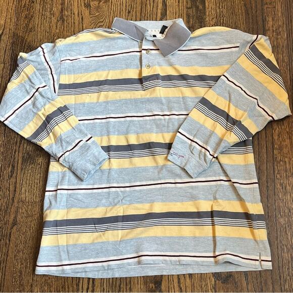 Greg Norman Collection Other - Greg Norman Collection Long Sleeve Polo Shirt Vintage Preppy 2000s Men's Large